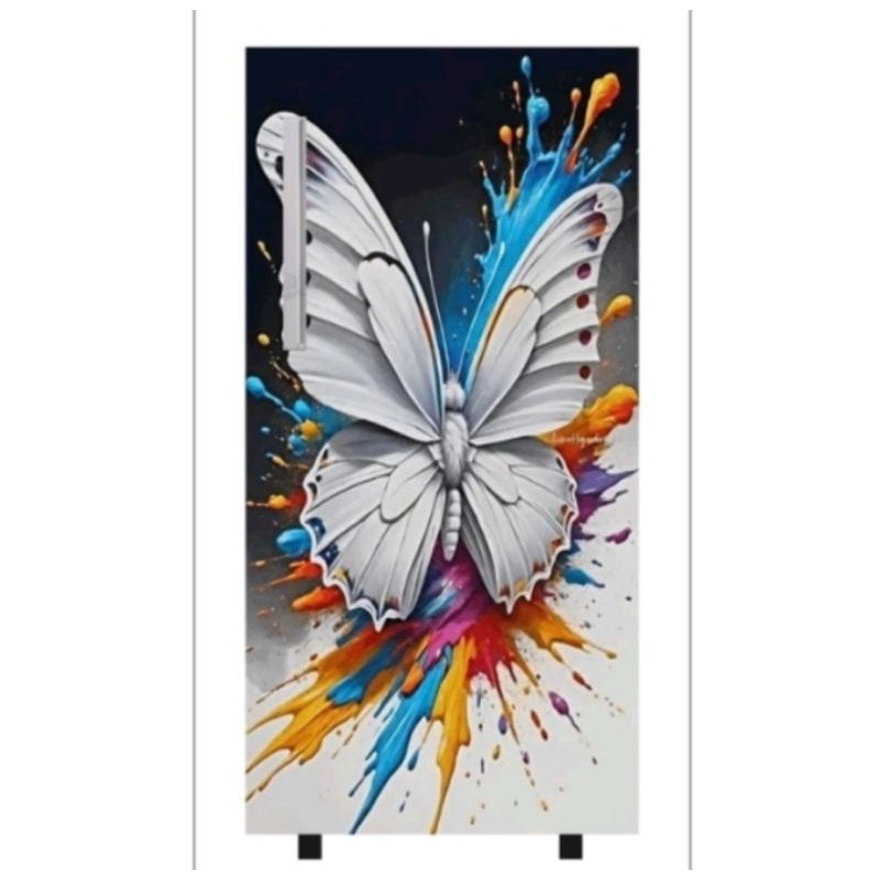 wallpaper stiker kulkas pintu 1 kupu-kupu 2