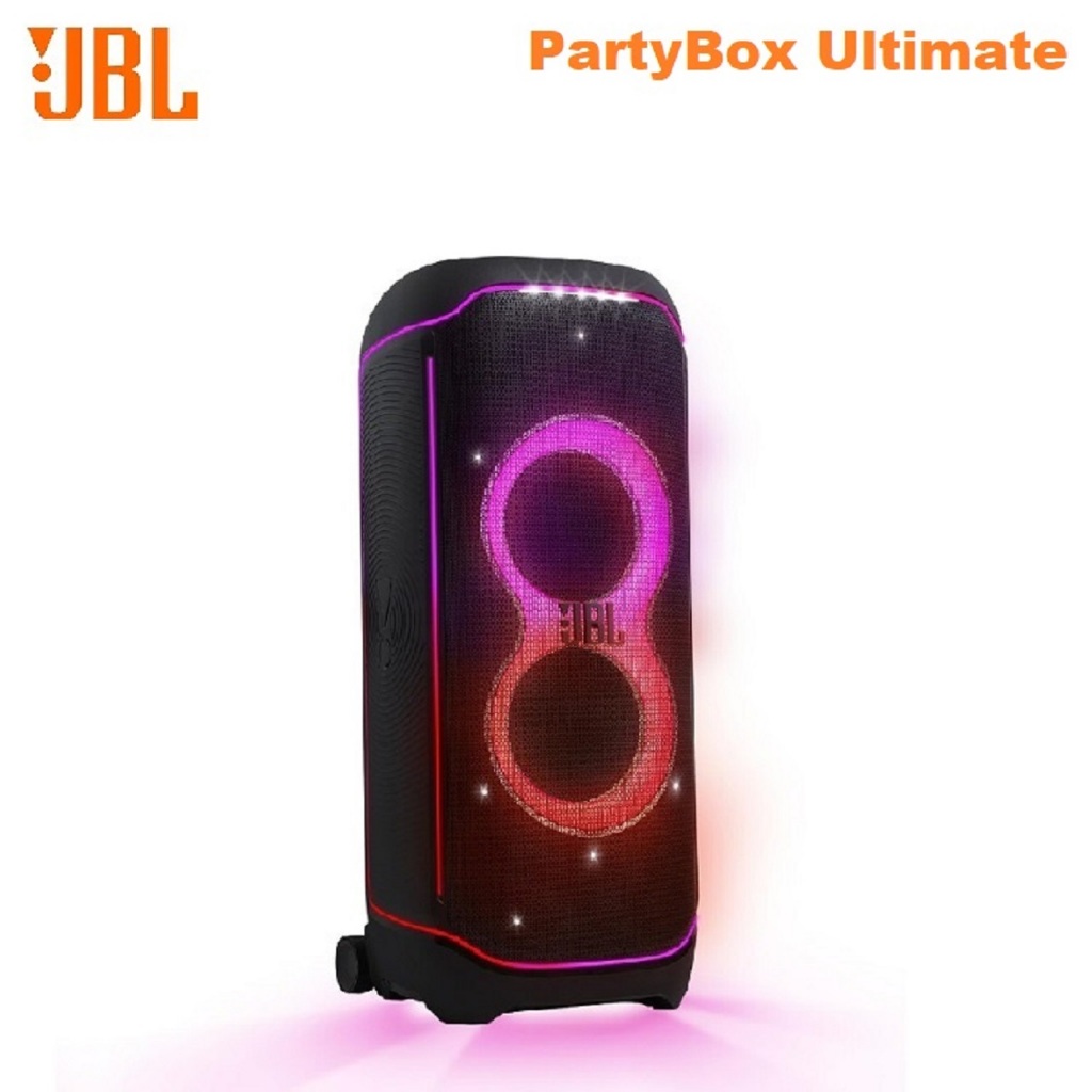 JBL Partybox Ultimate 1100W RMS Wifi Bluetooth Speaker Dolby Atmos with Mic Input & Guitar Port