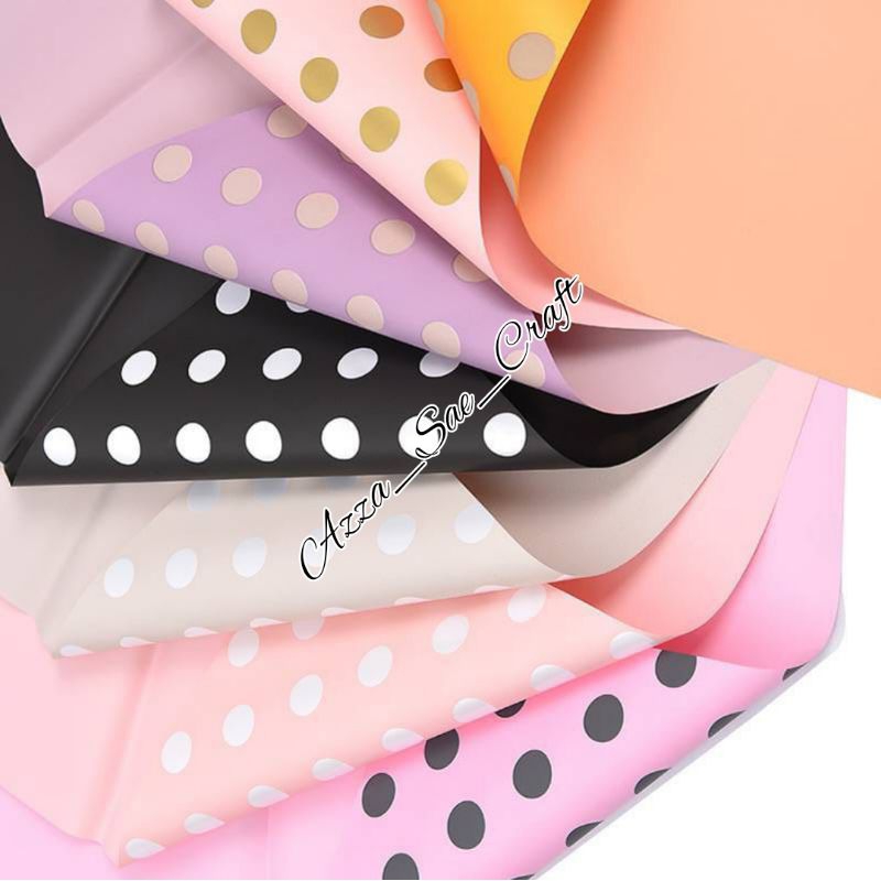 

Kertas cellophane POLKADOT Kertas Buket Bunga- Kertas Buket Bunga - Kertas Kado Free Packing Paper Wrapping Flower