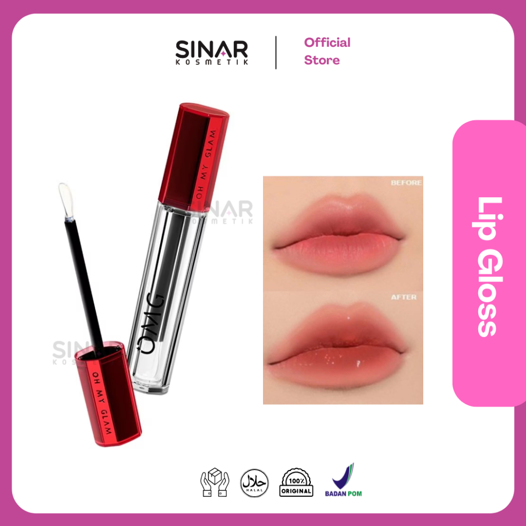 OMG Oh My Glam Gloss Lip Finish Vinyl 2.7g / Lip Gloss