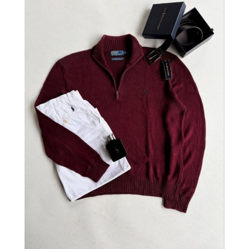 Polo Ralph Lauren - Halfzip maroon