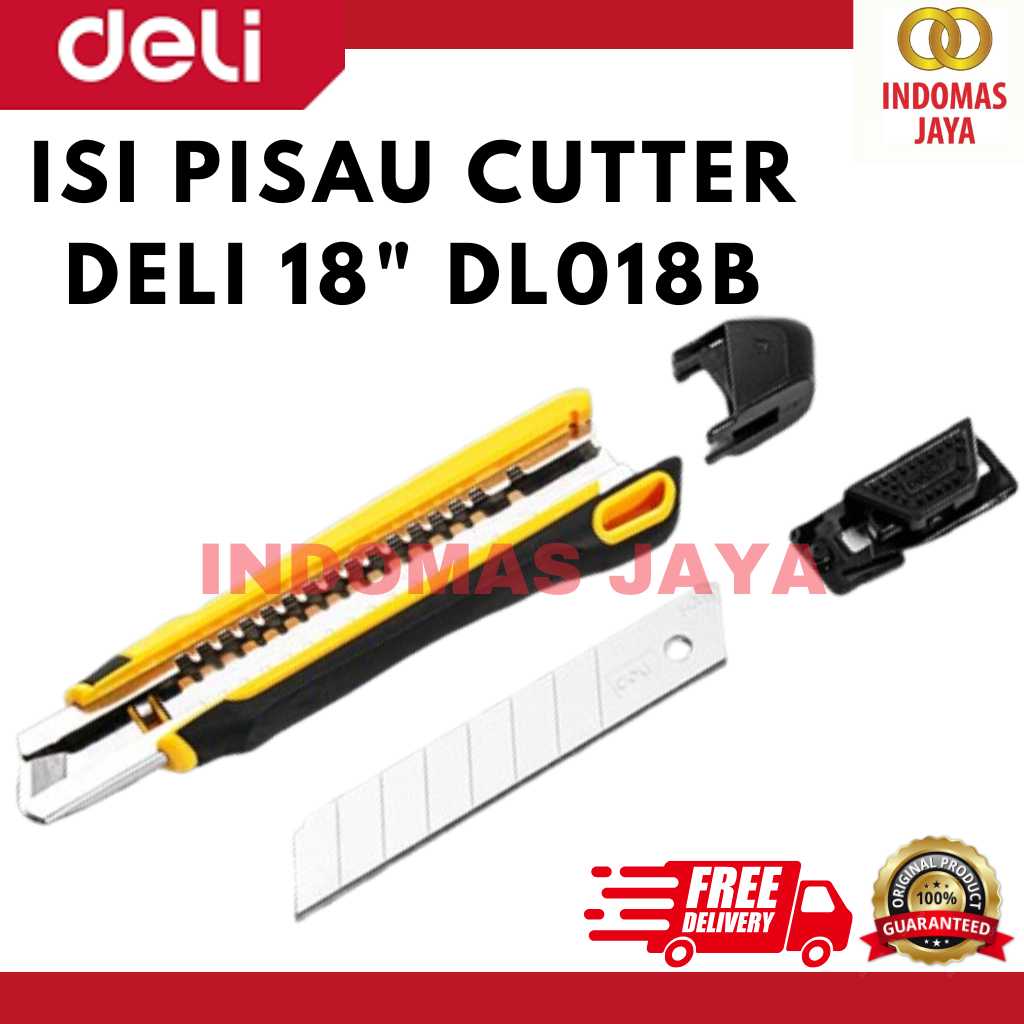 

Deli Cutter / Cutter Besar 18mm Pisau SK5 DL018B
