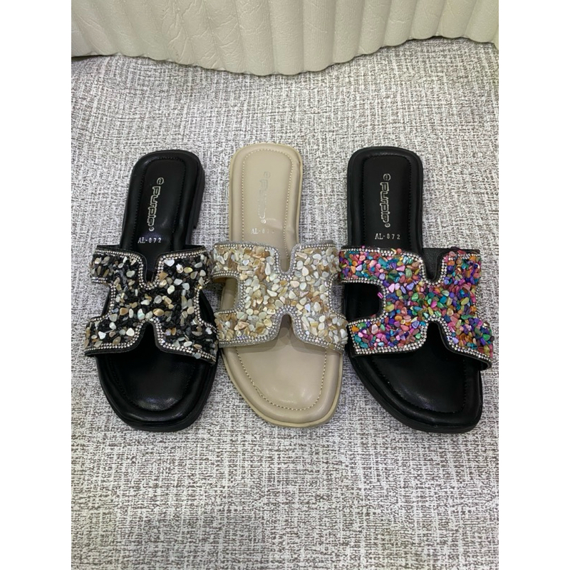 sendal sofiya teplek purple