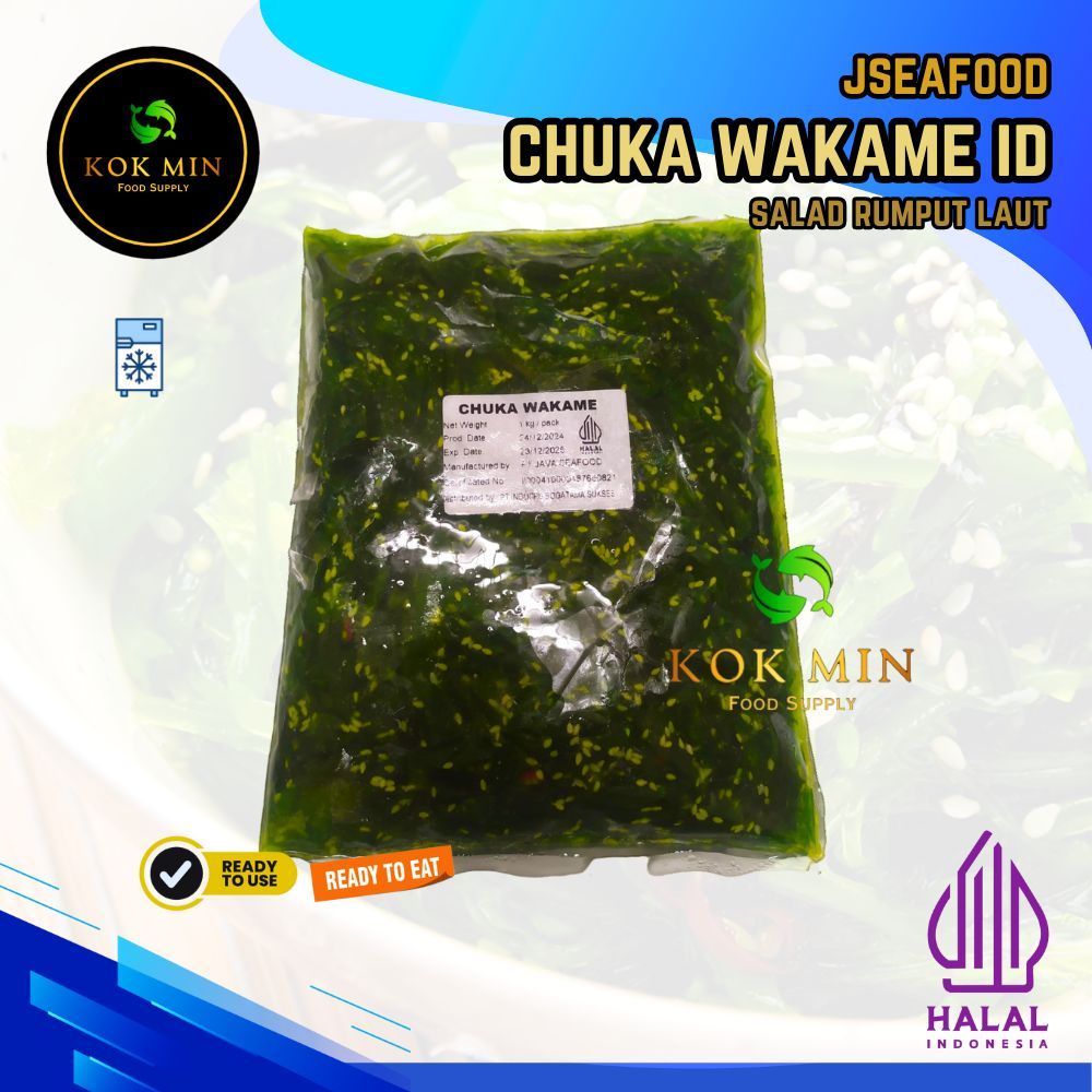 

Chuka Wakame Halal / Salad Rumput Laut / Seaweed Salad - 500 gram