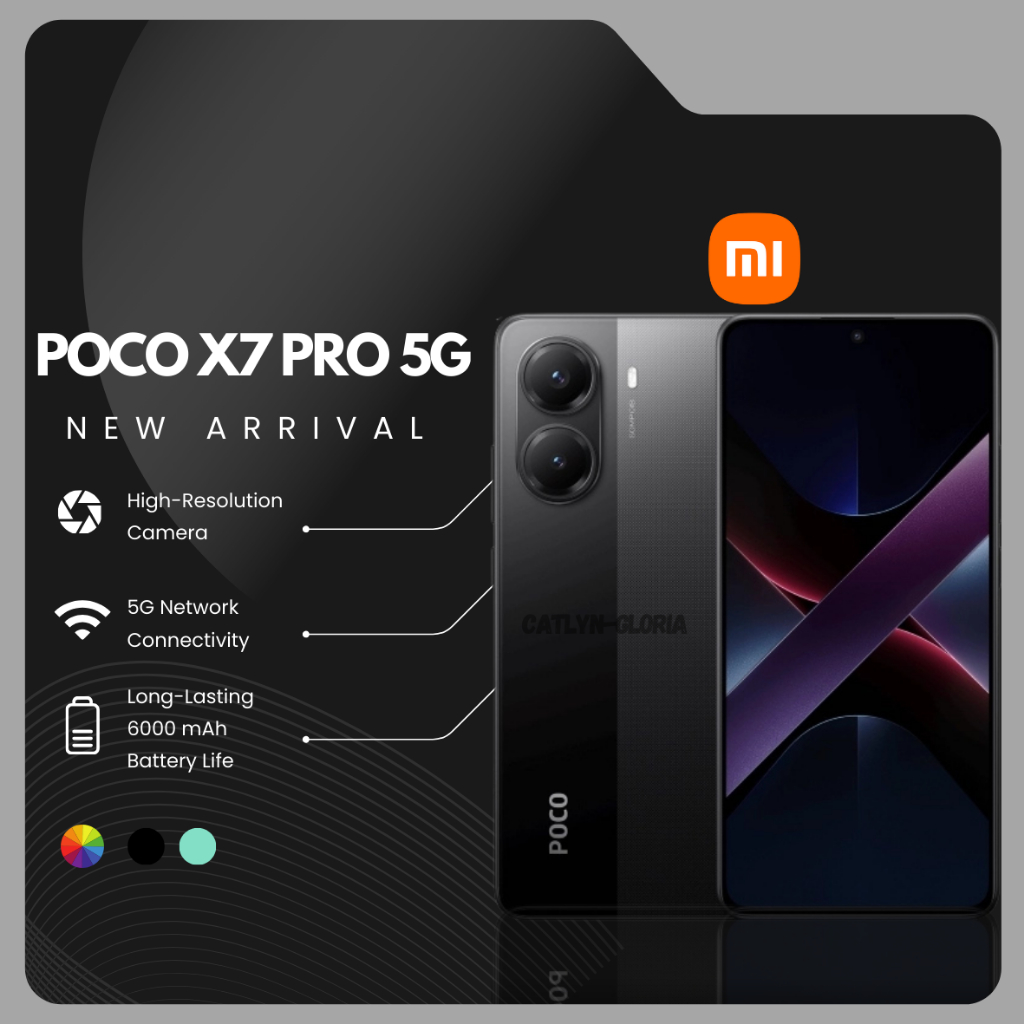 Poco x7 pro 5G 12/512  (Gorilla Glass 7i) 6000 mAh Garansi Resmi NEW