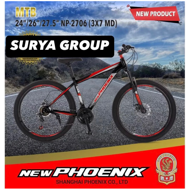 SEPEDA MTB 24 26 NEW PHOENIX