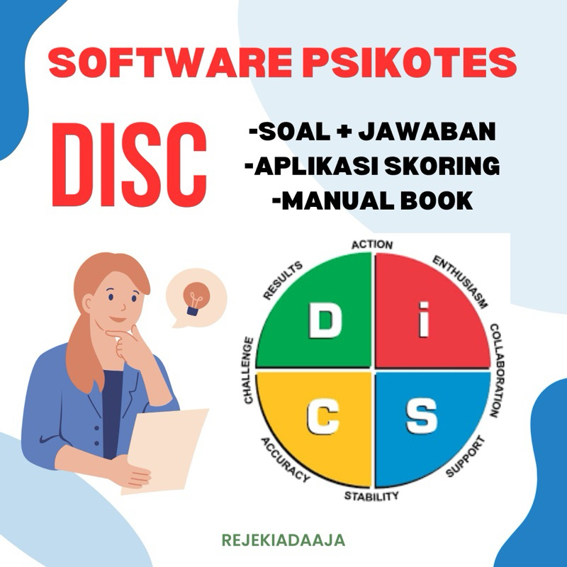 alat psikotest software DISC full ver alat test scoring / test cpns sop kerja