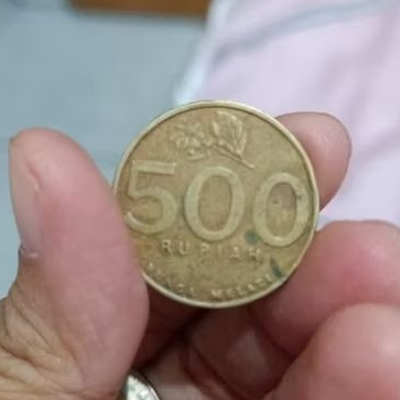 jual uang 500 lama bunga melati tahun 2000
