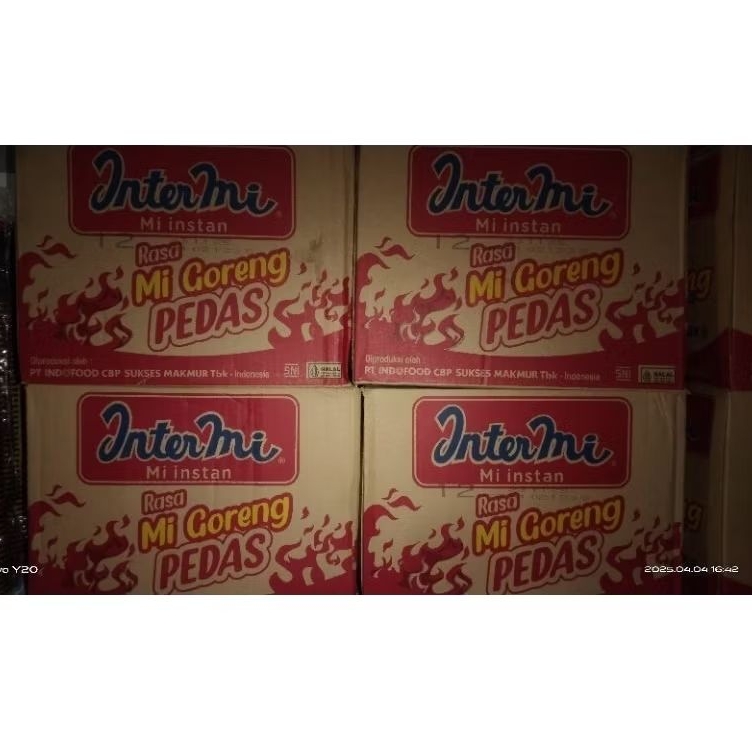 

INTERMIE RASA MI GORENG PEDAS 1DUS ISI 40 PCS