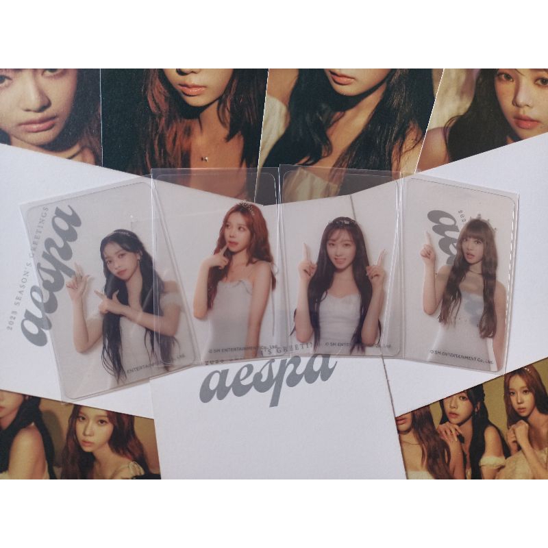 official photocard dan merchandise aespa karina winter giselle ningning