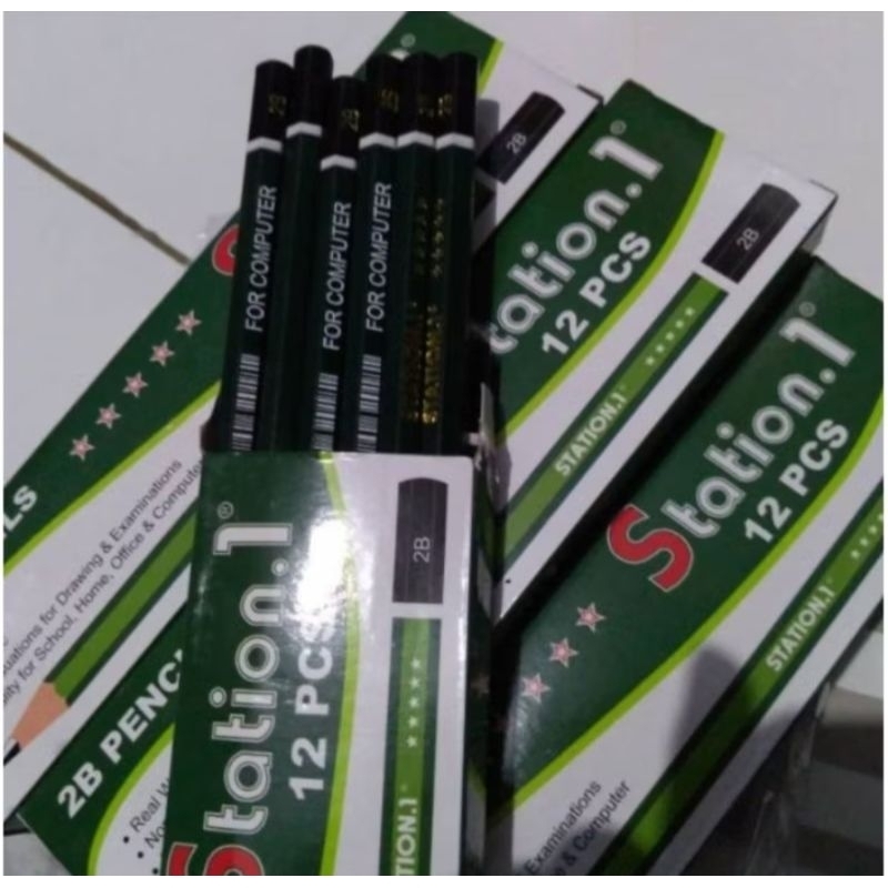 

Pensil 2B station 12 pcs/kotak