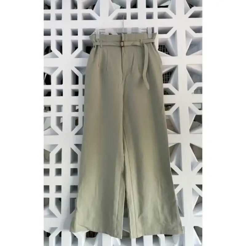 celana preloved kulot hijau sage jumpsuit Earth Music Ecology