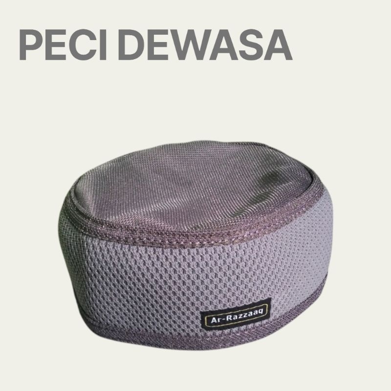 Kopiah Peci Sholat Dewasa / Kopiah Peci Bulat / Kopiah Peci Travel / Kopiah Peci Kekinian