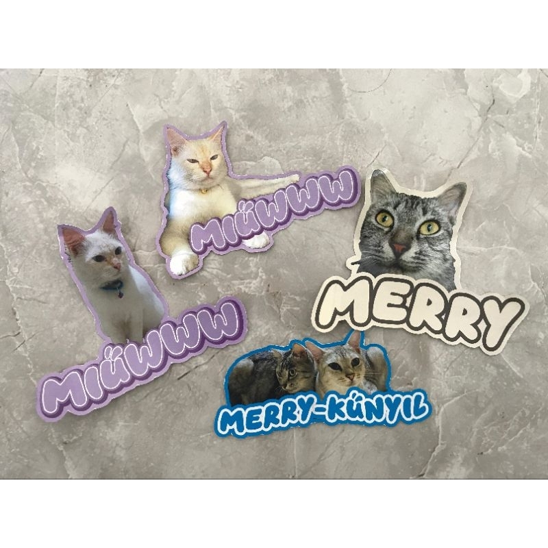 

stiker foto + nama custom bebas