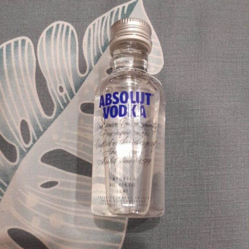 Pajangan Miniatur Original Segel Absolute Botol Plastik