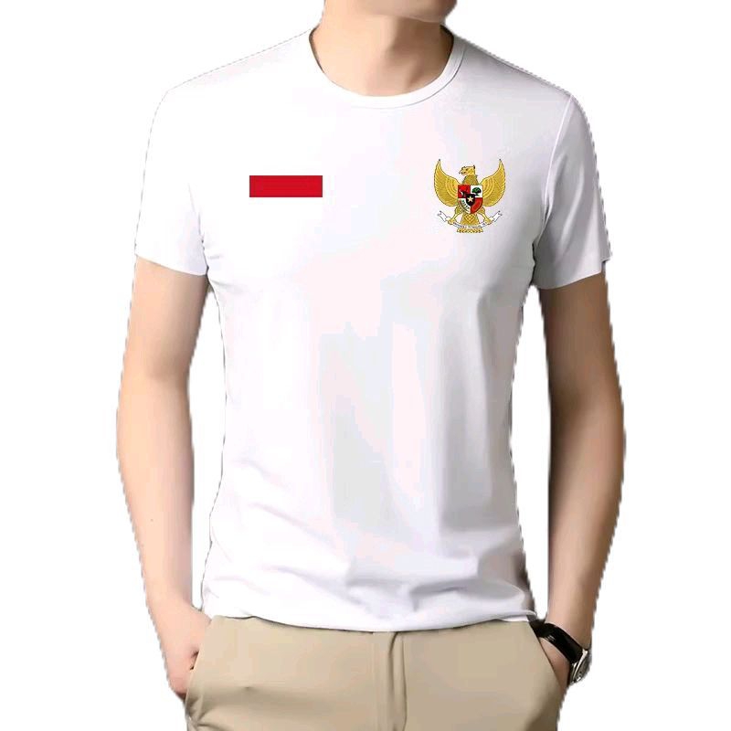 KAOS LOGO LAMBANG GARUDA BENDERA MERAH PUTIH DIDADA