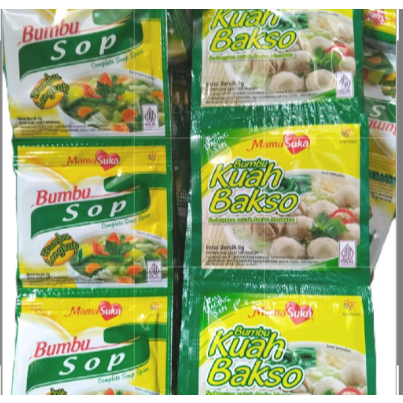 

72pcs/6 renceng bumbu kuah bakso dan sop mama suka 5gr&8gr