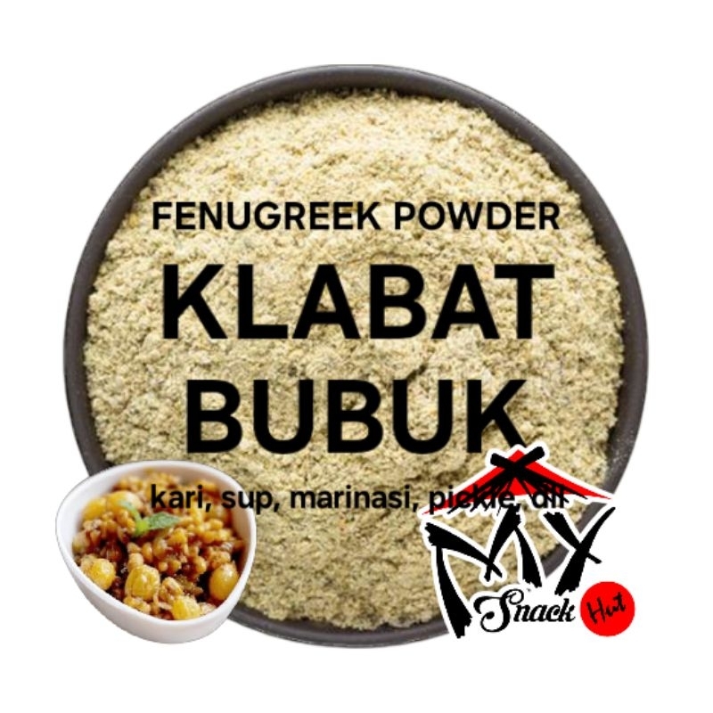 

KLABAT BUBUK 25GR PURE KLABET KELABAT KELABET FENUGREEK BUMBU REMPAH KARI METHI HULBAH POWDER GROUND