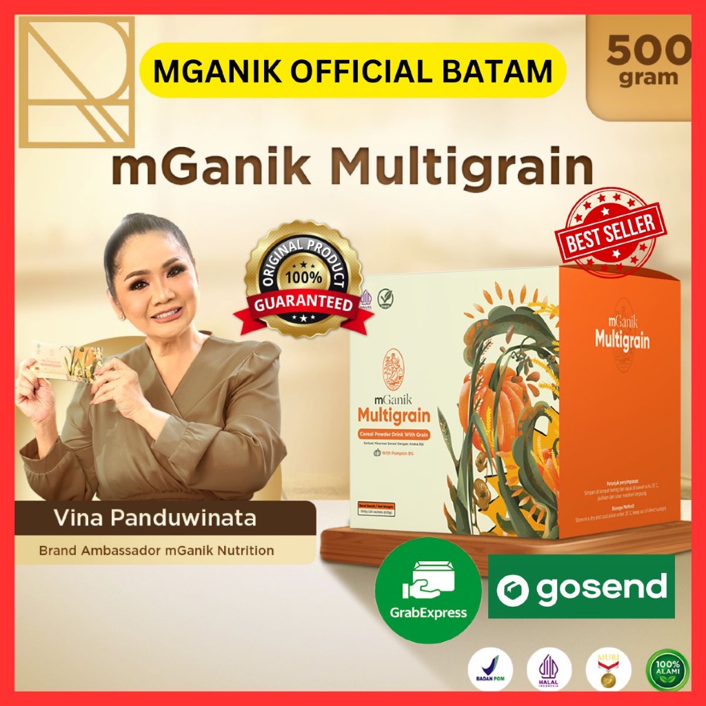 

[ KHUSUS KOTA BATAM ] mGanik Multigrain Superfood Diabetes - 1 Box Isi 20 Sachet
