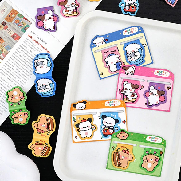 

2pcs Bookmark Magnet Lucu / Bookmark Lucu Alat Tulis Pembatas Buku Stationery Hampers Souvenir Kado Hadiah Ulang Tahun Anak