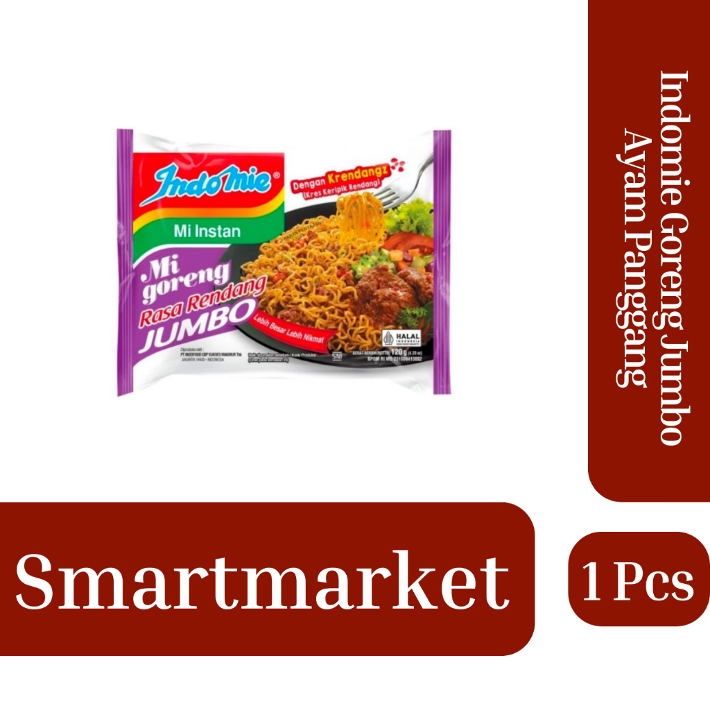 

Indomie Goreng Jumbo I varian Rendang I 1Pcs I 100% Original
