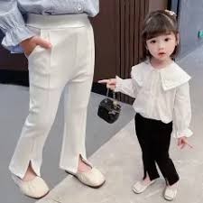 YELLOW Celana cutbray Scuba belah depan/Celana Anak Perempuan/Celana Anak Cutbray Scuba Premium