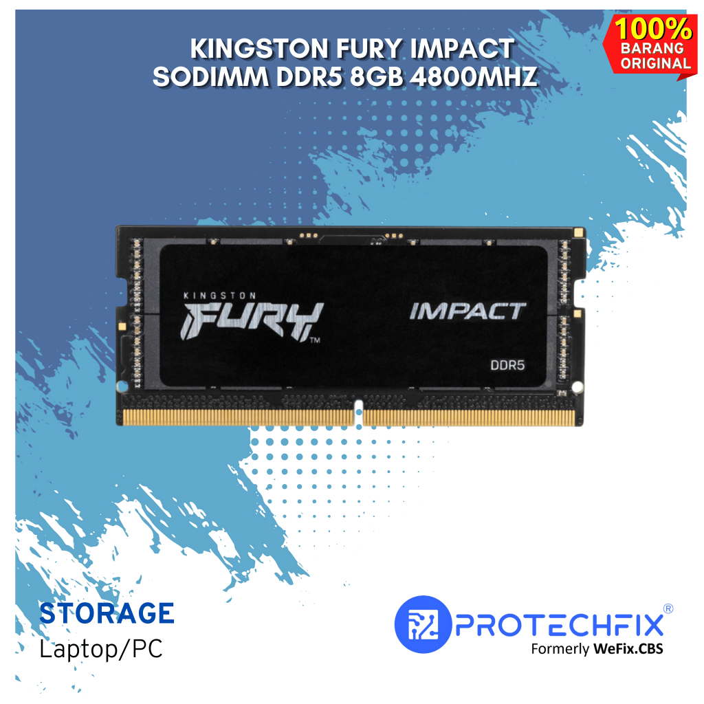 RAM Kingston FURY IMPACT SODIMM DDR5 8GB 4800MHZ