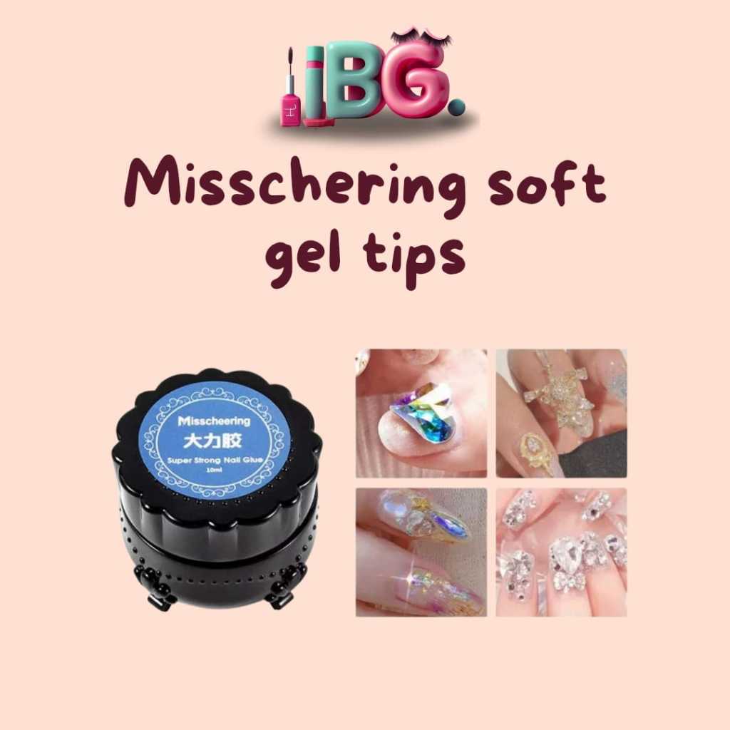 Misscheering Soft Gel Tips Glue Soft Gel Lem Kuku Palsu Stronf Misscheering Nail Glue Misschering