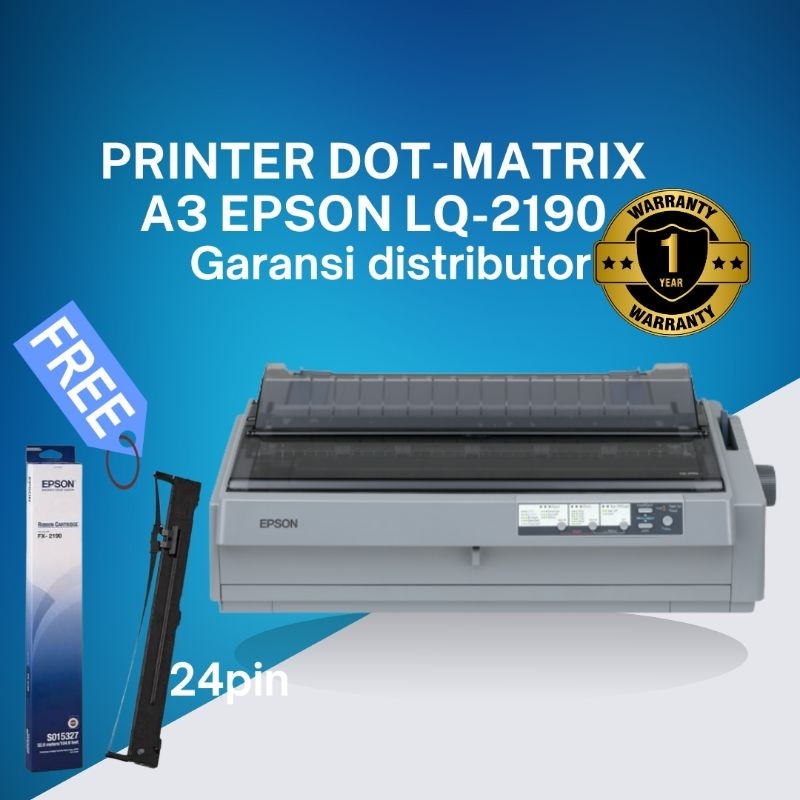 Printer Epson LQ-2190 LQ2190 LQ 2190 print rangkap A3 A3+