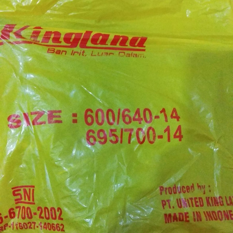 Ban Dalam Mobil Ring 14 KINGLAND ( pentil pendek )