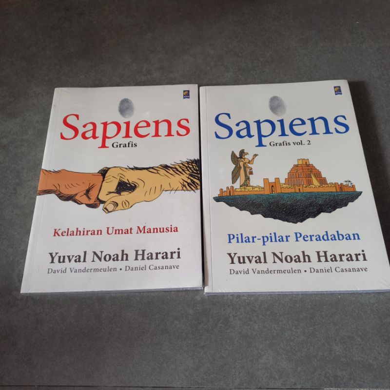 Buku Komik Sapiens Grafis Vol 1 2 - Yufal Noah Harari