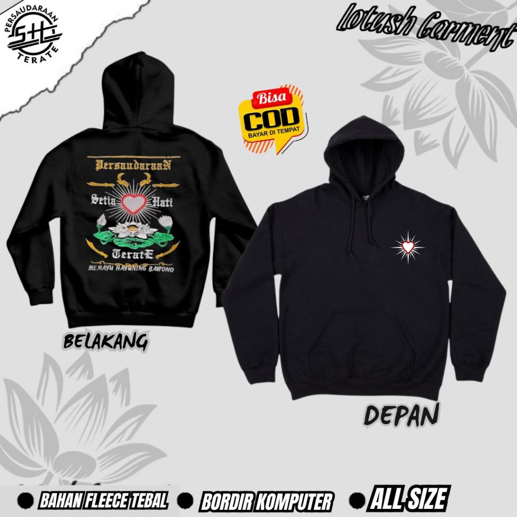 jaket hoodie psht - jaket psht bordir - jaket lambang psht - jaket