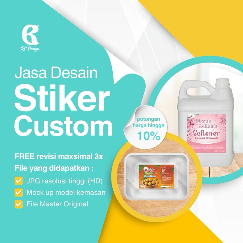 Jasa Design Sticker Label Premium | Jasa Desain stiker UMKM