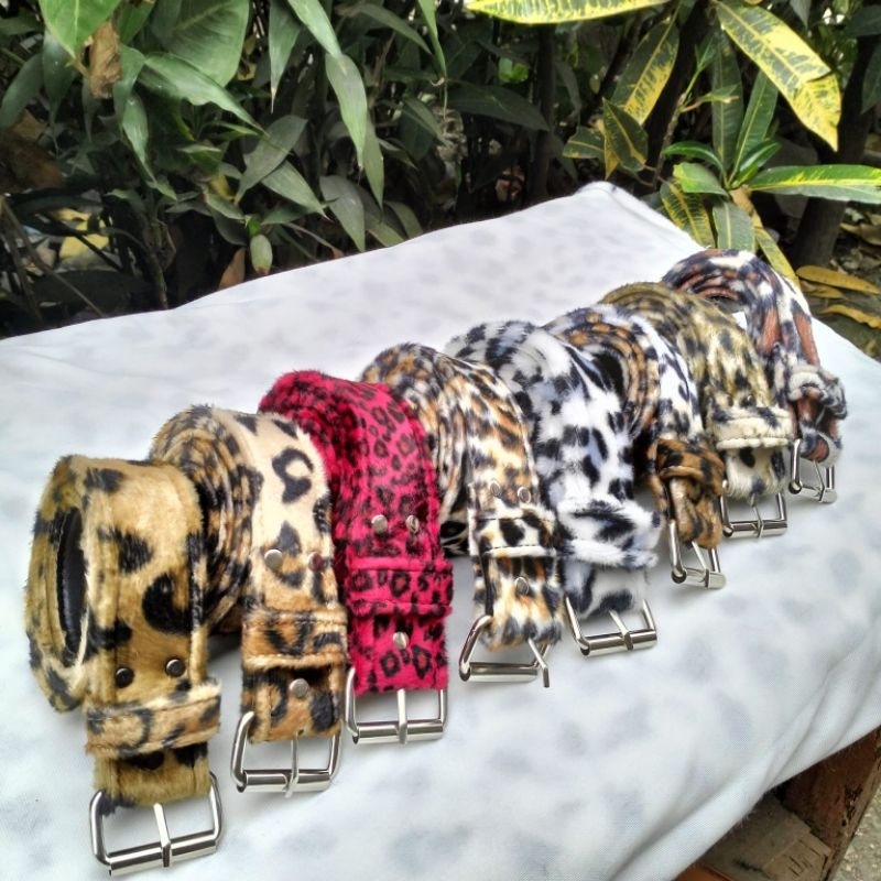 Belt Leopard || Ikat Pinggang Pria dan Wanita Motif Leopard || Sabuk Motif Macan Tutul Belt Leopard