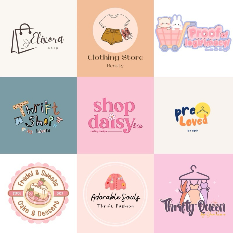 

ARABELLA CUSTOM LOGO LUCU | JASA PEMBUATAN DESAIN LOGO OLSHOP BISNIS LUCU SIMPLE PASTEL CUTE