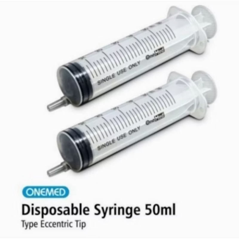 Disposable Syringe Spoit Onemed 50cc Eccentric Tip