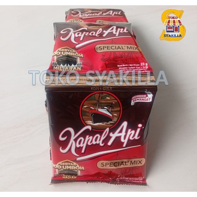 

Kopi Kapal Api special mix 1 Renceng isi 10 sachet (23gr)