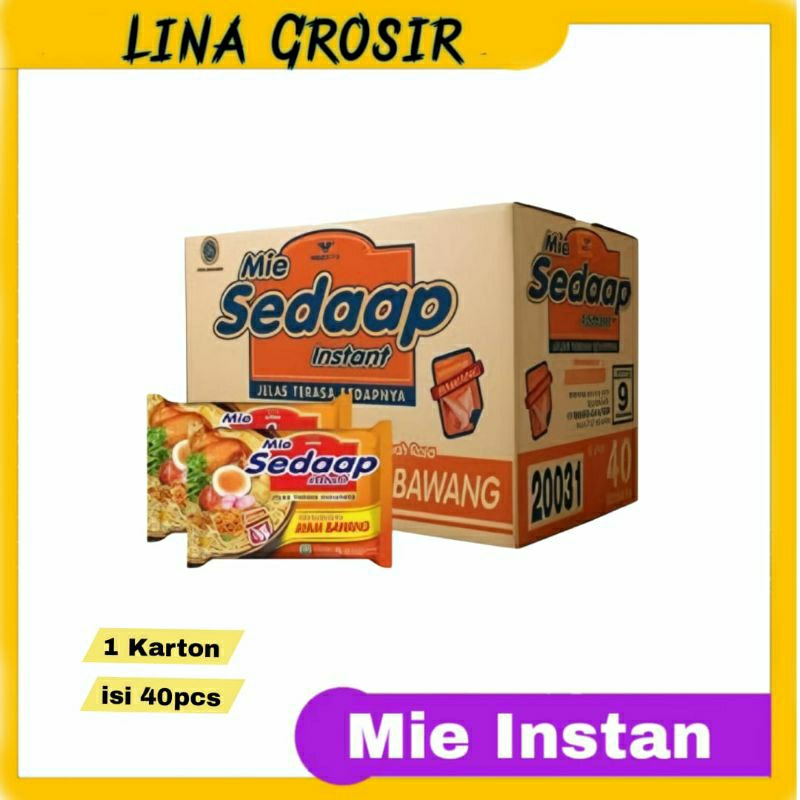 

WINGS FOOD Mie Sedaap Instan Ayam Bawang 1 Dus @40pcs