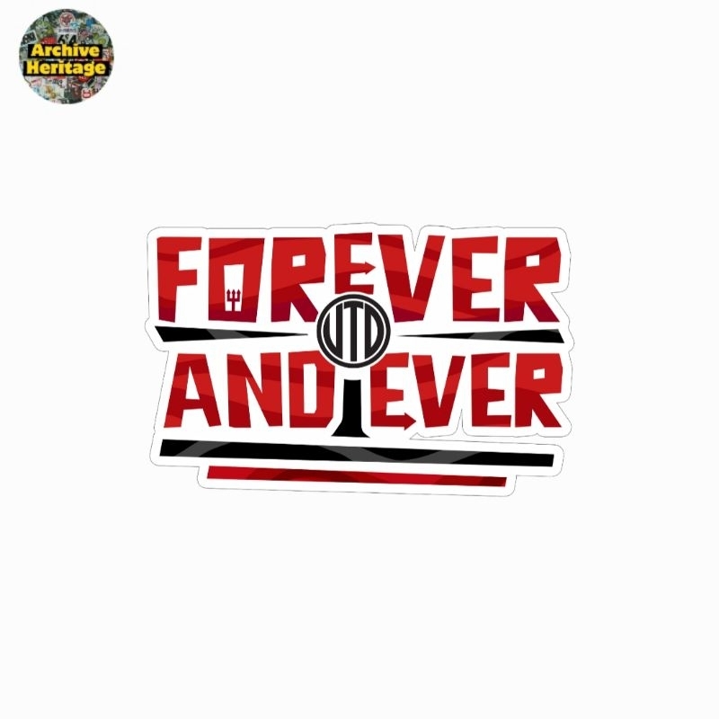

sticker Manchester United Forever And Ever red devils football hooligans stiker
