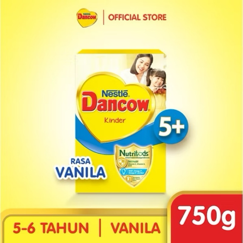 

Nestle Dancow 5+ Susu Pertumbuhan Rasa Vanila 5-7 Tahun Box 750 Gr