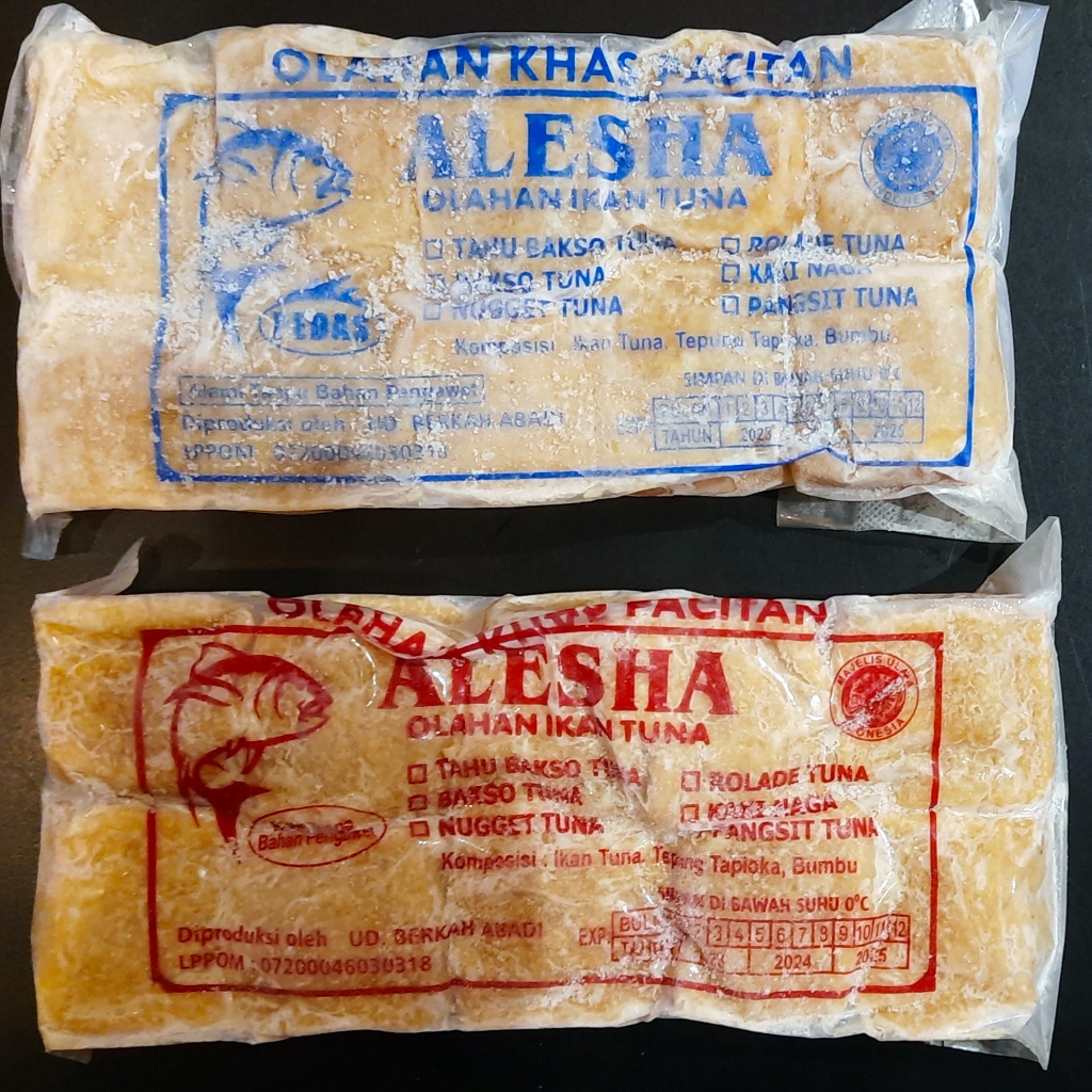

Alesha Tahu Bakso Tuna Pacitan Original | Pedas 380 gr Isi 10 / Tahu Tuna Pacitan