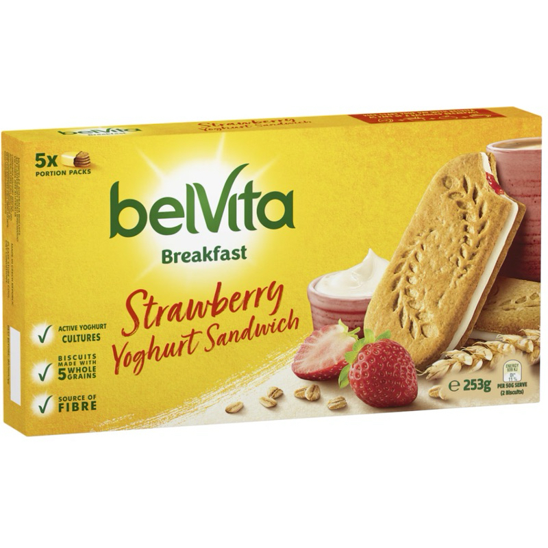 

Belvita Sandwich Breakfast Biscuits 5 Pack 253g