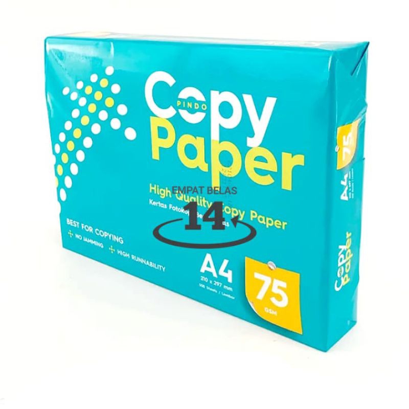 

1 Rim Kertas HVS A4 Copy Paper 75 Gram ( Isi 500 Lembar )