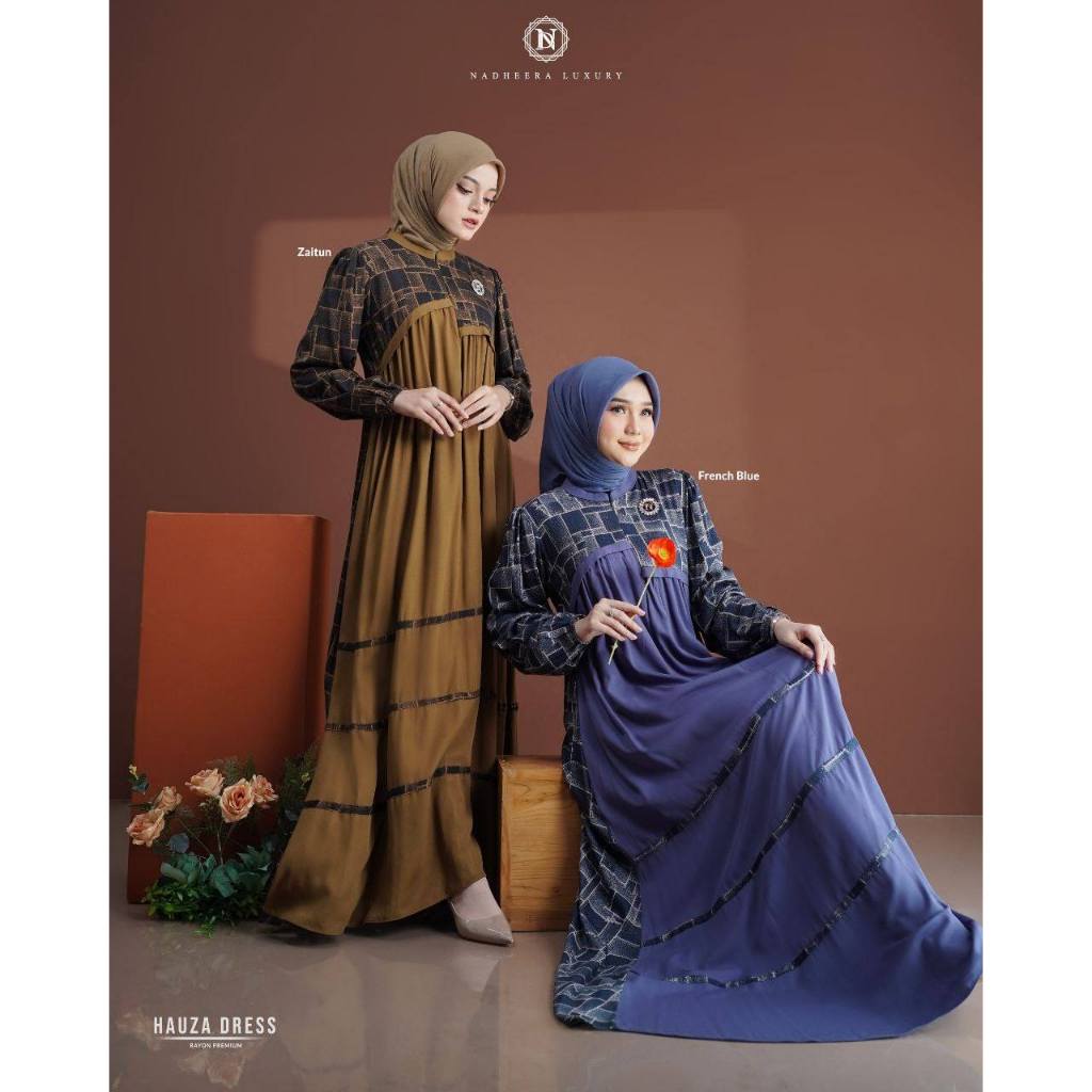Gamis Kekinian ORIGINAL By Nadheera Luxury Rayon Premium