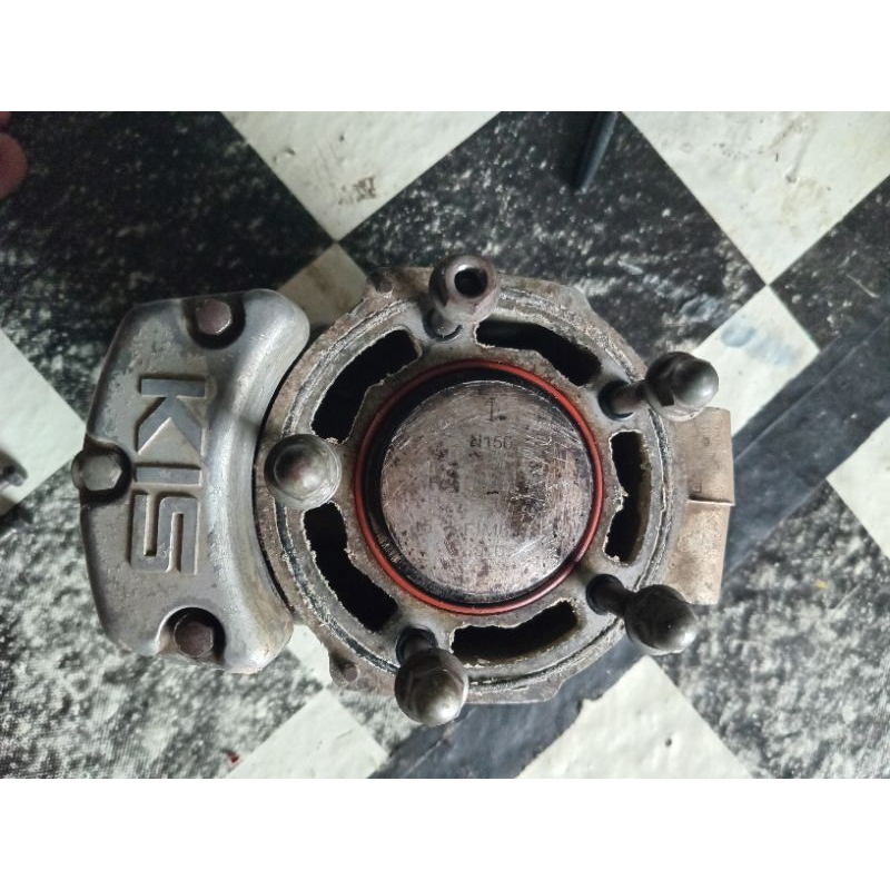 BLOK SEHER BLOK PISTON NINJA R KIS (BAHAN OB) ORIGINAL COPOTAN