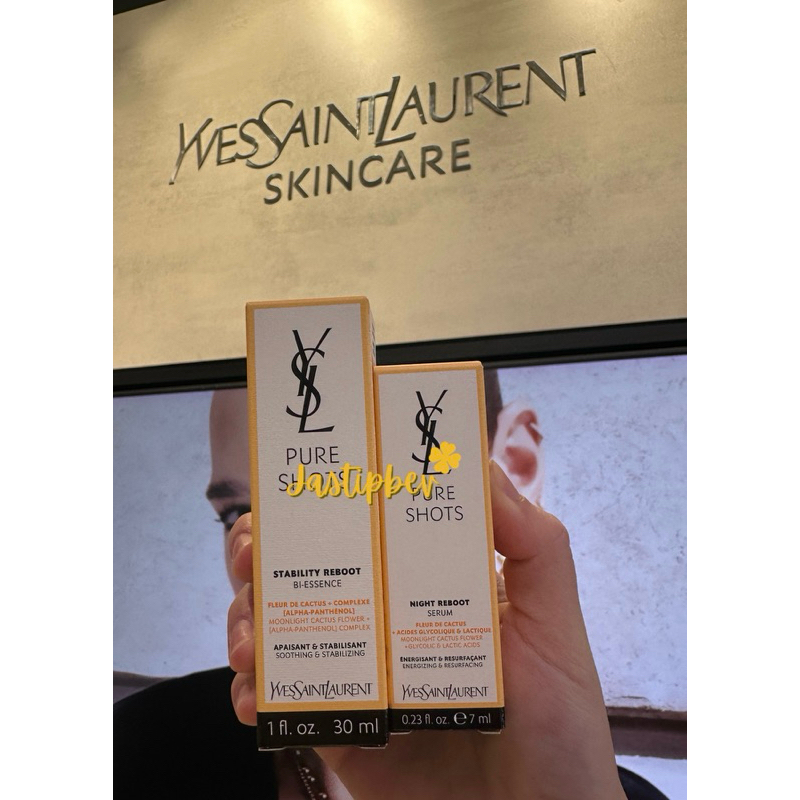 100% ORIGINAL YSL mini serum | Night reboot & Lines away serum