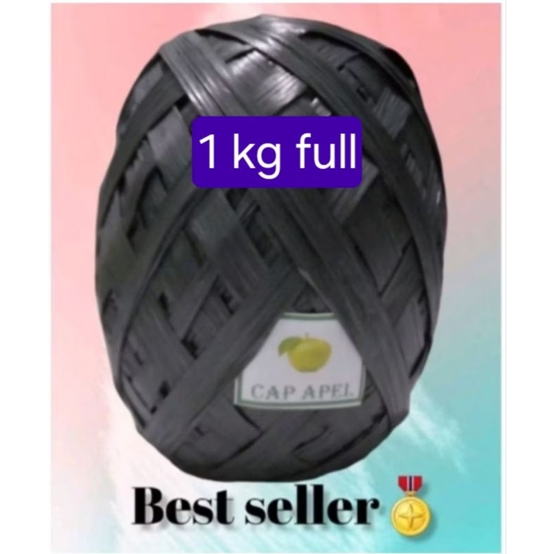 

TALI RAFIA HITAM 1KG FULL