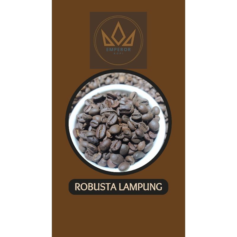 

RoastedBean Robusta Lampung Biji kopi Sangrai