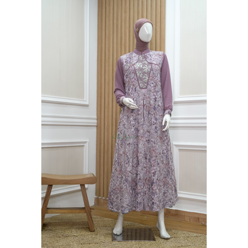 Dress by La Syakka by Naura Dress / Gamis Premium / Dress Premium / Gamis Bordir Premium / La Syakka