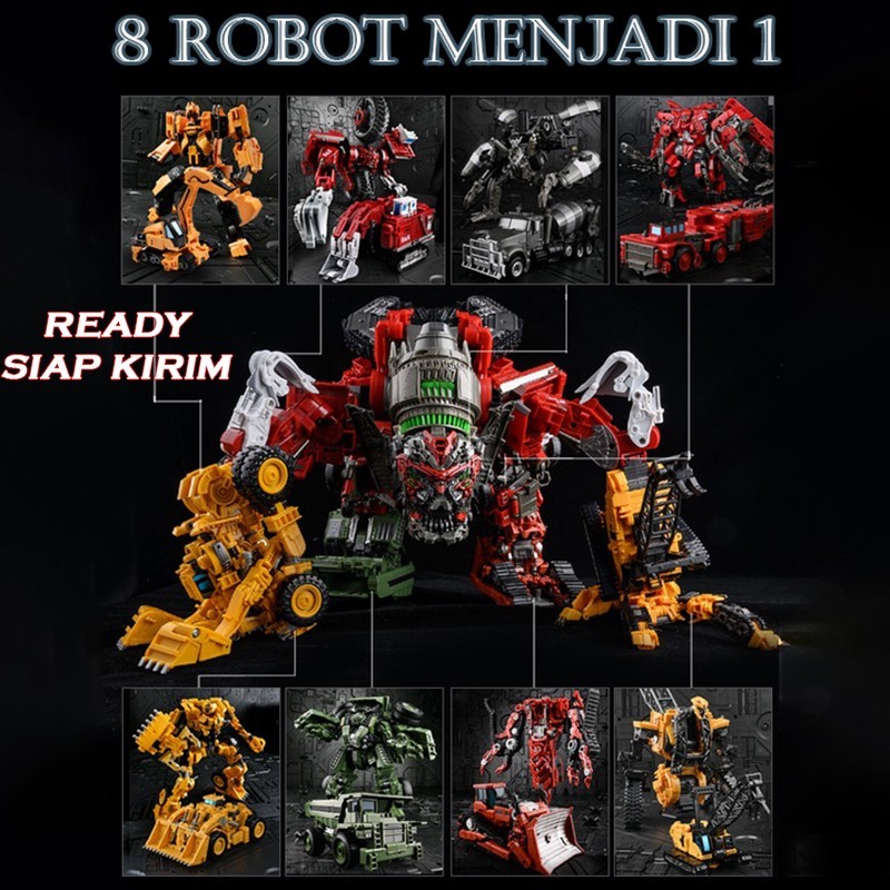 Action Figure Transformers Aoyi Mech DD Devastator Kombinasi 8in1 Set